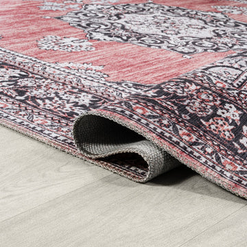 Bausch Bohemian Distressed Chenille Machine-washable Area Rug
